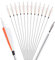 ZSHJGJR 32 Zoll Aluminiumpfeil mit 4 Shield True Feather, 12/6 pcs Aluminium Pfeile Spine 500 für Bogen, Traditionellen Bogen, Recurvebogen und Langbogen (12 Pfeil)