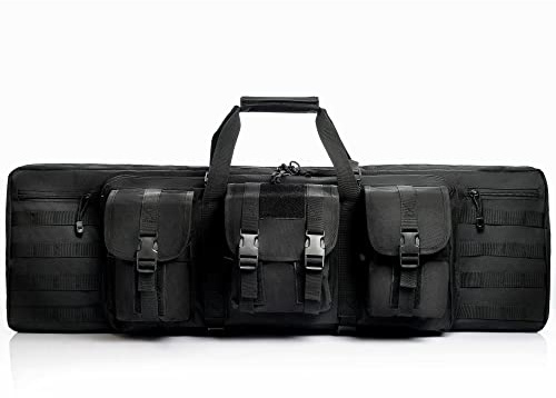 Dubbelgevär fodral för 2 skaffade gevär och pistoler 32/36/42/48 tum Molle pistolväska