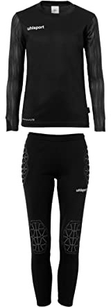uhlsport Men's Uhlsport Reaction Goalkeeper Set Junior Goalkeeper Set Junior Goalkeeper Football Set with Padded Shirt and Trousers, Complete Goalkeeper Clothing/Set for Teenagers
