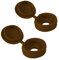80 x Brown Fold Over Plastic Hinged Screw Caps / 17mm Large Cups & Covers