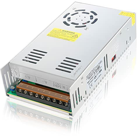 DC 12V 50A 600W Alimentation Transformateur 220V CA à 12V CC Convertisseur Alimentation 12V 50A 600W pour Driver LED Moteur Pompe Caméra Sécurité CCTV Voiture Stéréo Lmprimante 3D Autres Appareils 12V