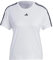 adidas Donna AEROREADY Train Essentials 3-Stripes Tee, White/Black, XXL
