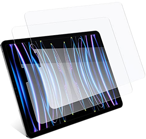 JEHOO 2 Stück Schutzfolie für iPad Air 5. Generation 2022, iPad Pro 11 Zoll 2022/2021 (Alle Modell) und iPad Air 4 2020, Panzer Schutz Glas 9H Härte Schutzfolie, Kratzfest, HD-Klarheit