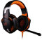 QESTO ACT Gaming Headset,3.5MM Jack Stereo Bass Surround Noise Isolation Gaming Headphone with Mic&Control Switch(Orange)(Orange)