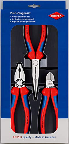 Knipex Zangensatz, gebogen 3-teilig 185 mm