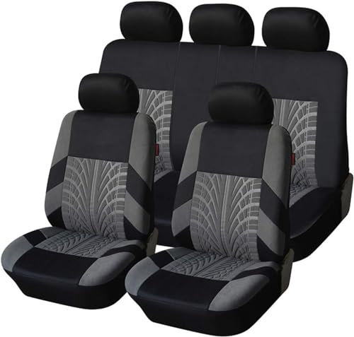 UGLYAF Atmungsaktive Autositzbezüge für VW Golf 8 2021-2023,Verschleißfest Passende Auto Schonbezüge Sitzbezüge Sitzschoner,Autositz Sitzauflagen Tuning Zubehör,Grey