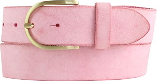 BELTINGER Damen-Gürtel aus weichem Vollrindleder Vintage-Look 4 cm | Jeans-Gürtel für Damen mit goldener Gürtelschließe 40mm | Ledergürtel Used-Look