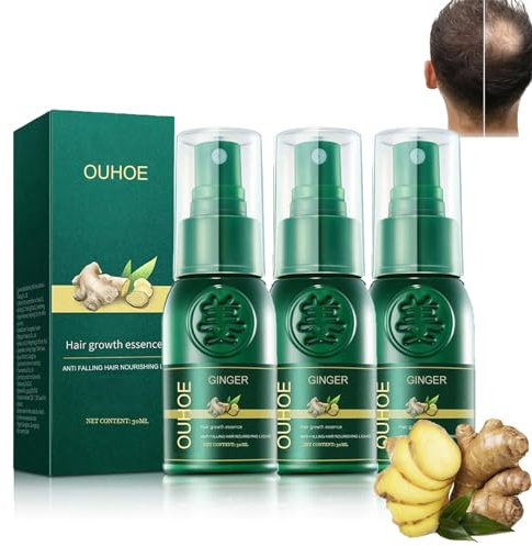 Shougagro Japanisches Haarwachstums Spray, Japanisches Haarwachstums Tonikum Spray, Japanisches Haaröl für Haarwachstum, Japanisches Haarwachstumsspray 30ml (3PC)