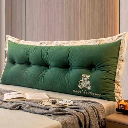 YSZBD Rückenkissen Bett Sofa Groß Lesekissen Für Bett Und Sofa Rückenkissen Bett Rückenstützkissen Bett Groß Sofakissen Kopfkissen Abnehmbar(H,200x60x15cm)