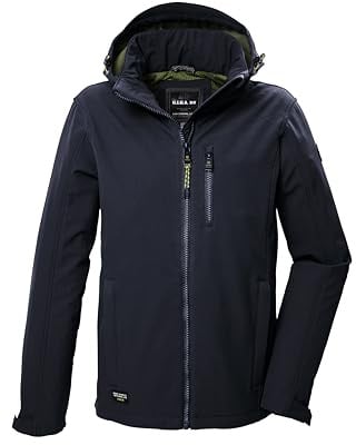 G.I.G.A. DX Herren Softshelljacke/Outdoorjacke mit abzippbarer Kapuze GW 29 MN SFTSHLL JCKT, dunkel stahlblau, 4XL, 41866-000