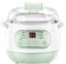 shoolanaby Intelligent Electric Slow Cooker Ceramics Water Stew Pot 200W Smart Reservation+Timing Electric Cooker Stew 1L Household /162/303(Color:Green)