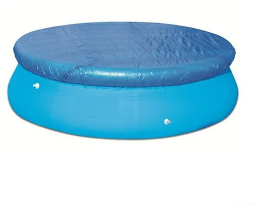 HpLive Cubierta redonda de piscina con cordón para piscinas sobre el suelo, cubierta de piscina para piscina familiar inflable redonda (366 m)