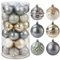 ZHYLUO Palline di Natale 6cm 30 pezzi Palline per Albero di Natale,Sfere per Albero di Natale,Palle di Natale Palline Riempibili,per Decorare Alberi di Natale (Blu+Oro)