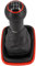 Schaltknauf + Schaltsack Set 6 Gang passend für VW Golf 4, 1997-2006, Plug & Play, Auto Schalthebel Schaltmanschette, mit Rahmen, schwarz - rot