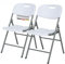 Floordirekt- Gartentisch Klappbar Kunststoff - Buffettisch mit Tragegriff - Klapptisch für Garten Terrasse und Balkon - Campingtisch 6 Personen (2er Set Okinawa)