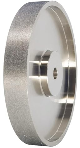 Hburirrty Diamond Grinding Wheel Dia 6x1Inch Wide with 1/2Inch Arbor, for Sharpening High Speed Steel, Grit 180