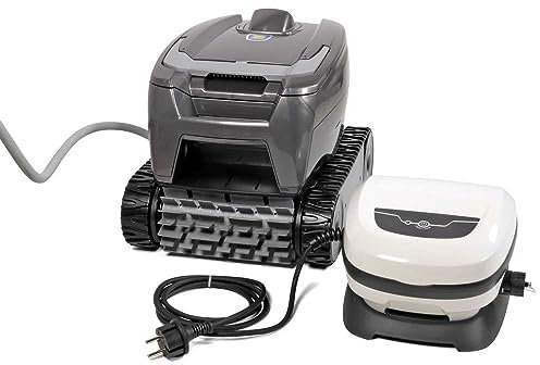 TornaX OT 2100 Poolroboter - Leichter, effizienter Bodenreiniger - Für Pools bis 8x4m mit Smart-Motion-System und einfachem Filterzugang