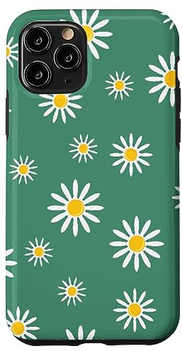 Cute Daisy Green Flower Pattern Case for iPhone 11 Pro