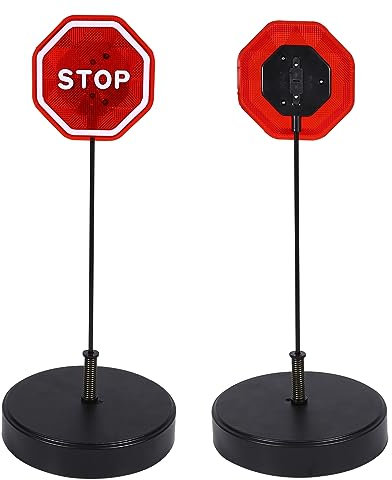 Ejoyous LED Parking Stop Sensor, Flashing LED Stop Sensor with Adjustable Stand Stop Sign Parking Aid for Garages Vehicle Backwards