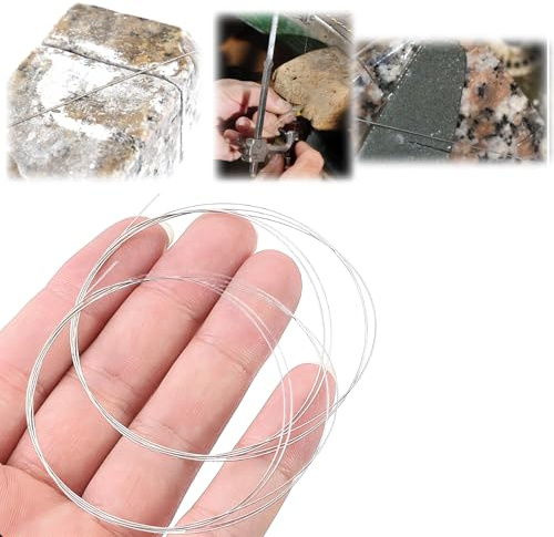 Sega a filo diamantata da 2 m, 0,2/0,4 mm, per taglio diamante, giada, piastrelle, metallo, ambra, marmo e granito