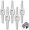 5pcs Bicycle Internal Cable Routing Tool,Brake Hose Connector,Brake Hose Connector,Internal Cable Routing Kit,Bike Tools,Bike Cable Crimps,Cycling Bike Cable Guide,Bike Cable Ends(Silver)