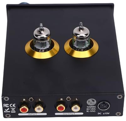 Preamplificatore stereo del tubo a vuoto audiofilo, preamplificatore phono del preamplificatore Hifi per giradischi con amplificatore tubo audio di controllo degli alti bassi