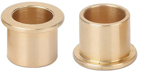 NCTNCX Flansch Lager Hülse Flanschlager Hülse 16mm Bohrung 20mm AD 20mm Länge 2mm Flansch Dicke，Sintermessing Gleitlager