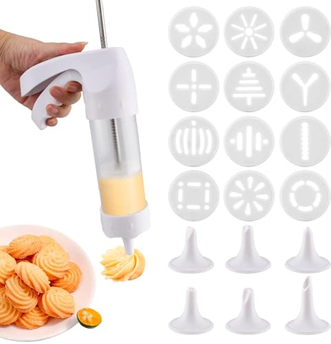 Cookie Press Gun Kit, Spritz Cookie Press Gun Set