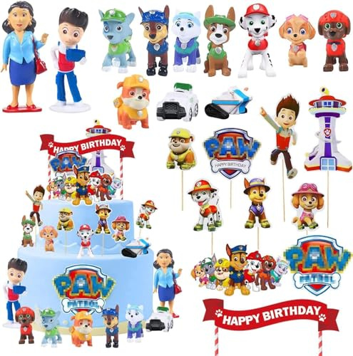 22 Stück Tortendekoration Cake Topper Set,Tortendeko,Mini Tortenfiguren,Kuchen Dekoration Geburtstag,Party Kuchen Deko,Geburtstag Deko,Cake Topper Party Dekoration Lieferungen