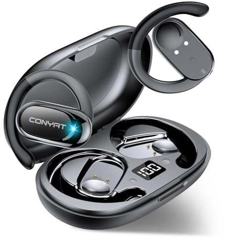 Conyat 2026 AI Auriculares Traductores de Idiomas, Bluetooth 5.4 Traducción Audífonos de traducción en Tiempo Real 164 Idiomas, Negro