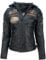 URBAN 5884 Motorradjacke Damen Mit Protektoren, Damenjacke aus Lammleder, Protektoren für Rücken, Schultern und Ellenbogen