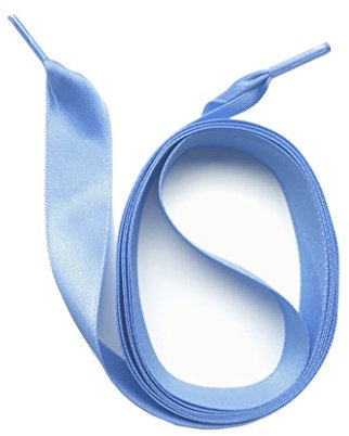 SNORS SATIN Schnürsenkel flach BLAU 130cm 16mm - reißfest, zugstabil, waschbar, edel, Sneaker, Sportschuhe, Damenschuhe, Chucks Schuhband Shoelace