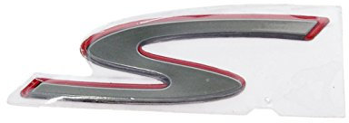 Schild/Schriftzug 'S' OEM für Beinschild für Vespa GTS Super Sport 125, 300