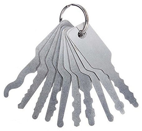 loboo 10 x Jiggler Schlüssel Dietrich für doppelseitiges Dietrich.