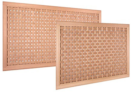 Cubierta para radiador | Madera de haya maciza | Calefacción | Naturaleza | Rejilla de ventilación | Varios tamaños | 90 x 60 cm | MBG