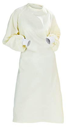 Clinotest Schutzkittel mit Strickbündchen – Kittel aus 50% Baumwolle & 50% Polyester – Laborkittel & OP Kittel für Damen und Herren – Kochfest & industriewäschetauglich