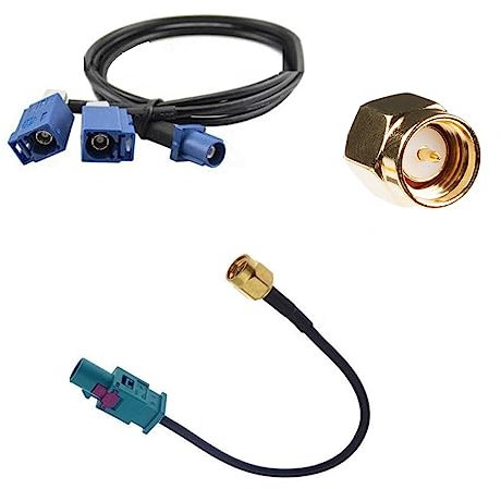 FAKRA Antennenadapter Doppel Splitter Verteiler + SMA Adapter fr GPS DAB DVB GSM