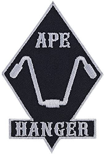 Biker Aufnäher APE HANGER Aufbügler Cruiser Patch/Bügelbilder zum annähen | Geschenk Cruiser Applikation für Jacke/Weste/Jeans/Motorradkoffer | 60x90mm