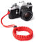 LENS-AID Polsino in Paracord, Rosso – Cinturino Sicuro per Fotocamere Reflex, Mirrorless, Compatte | Compatibile con Canon, Nikon, Sony, Fuji, Olympus, Lumix