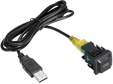 Adaptador de Cable de Audio USB Reproductor de CD Reemplazo de Cable de Radio para VW Volkswagen 130cm