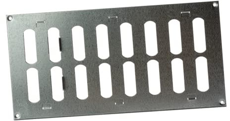 300x150mm Galvanizada Rejilla de ventilación con cierre – Rejilla deslizante de chapa de acero