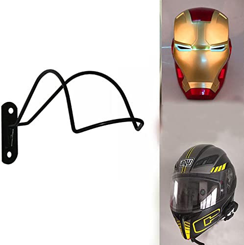 AUXPhome Professional Design - Wall Mounted Helmet Rack Storage Display Rack Hanger Motorcycle Helmet Holder Hook for Iron Man/Scout Trooper/Hockey/Equestrian/Baseball Helmet(No Helmet)