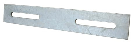 DAPRONA Verbinder, Verbindungsstück für Laufrost, Dach, verzinkt Silber 25cm,