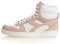 Diadora Magic Basket Mid Leather Wn, Scarpe da Ginnastica Donna, White/Peach Whip, 36.5 EU