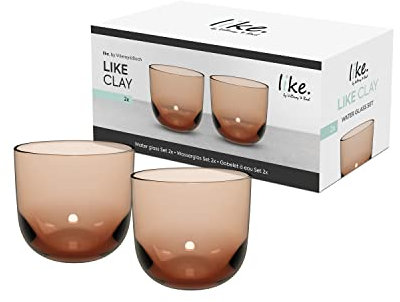 like. by Villeroy & Boch – Like Glass Wasserglas Braun, Spülmaschinenfest, Glas, Trinkgeschirr, Gläser, Kristallglas