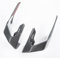 Lorababer Motorrad Seitenflügel Abdeckung Winglets Motorhaube Verkleidung Rahmen Kits kompatibel mit CB650R CB 650 R CB-650-R CB650 R Zubehör 2019 2020 2021 2022 2023 Windspoiler (Silber)