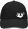 Huuraa Cappy Mütze Faultier Silhouette Geschenk Black/Light Grey Faultier Präsent