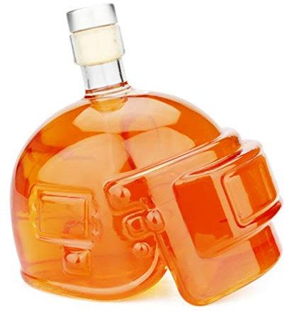 600ML Head Vodka Bottle Skull Head Bottles Helmet Whiskey Decanter Crystal Glass Wine Decanter Bottle Bar Tool