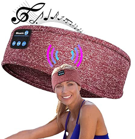 Sleep Headband Headphone, Bluetooth Headphones Headband V5.0 Music Headphones, Wireless Headphone Headband, Built-in ultra-thin HD stereo speakers, Suitable for Side sleep/Running/Traveling/Yoga