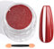 Saviland Chrome Nail Powder - 1g Rot Metallisches, Spiegelndes Chrom-Nagelpulver Metallic-Spiegeleffekt Glitter Nagel Chrome Pigment Pulver Cromepulver NäGel FüR NäGel Diy-Salon